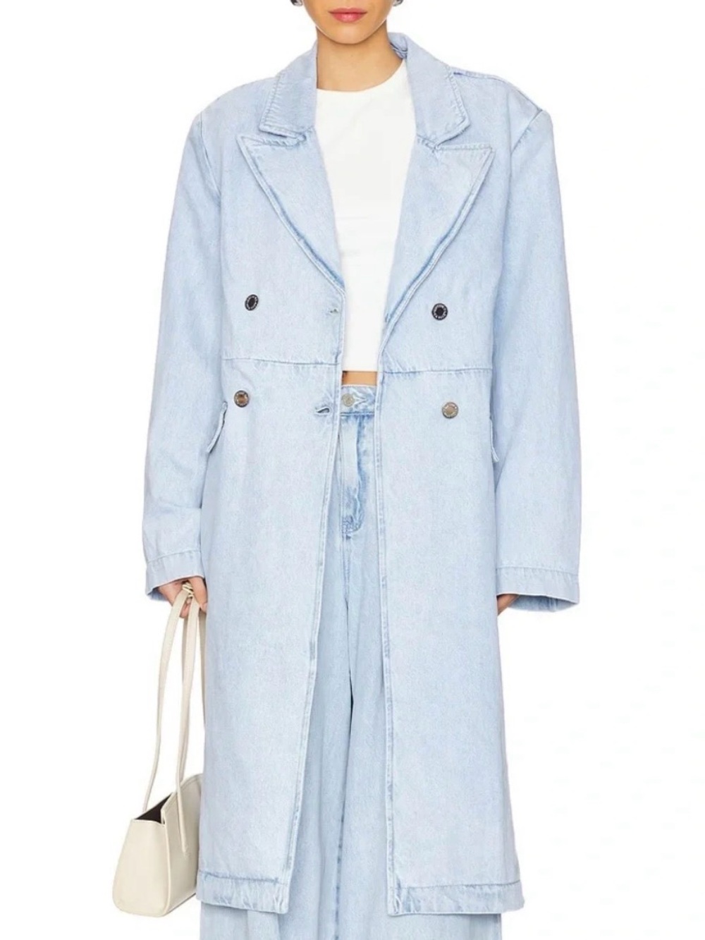 NWT WeWoreWhat Denim Blazer Jacket in Denim size S